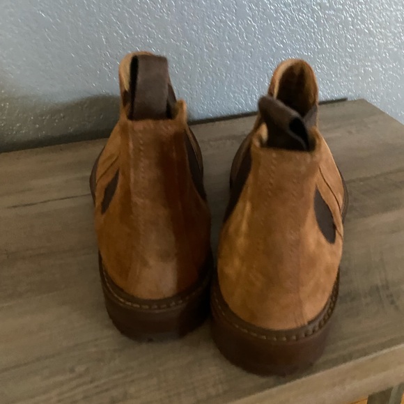 NWOT JOHNSON & MURTHY TRUFOAM MENS BROWN GORING DANBY ROUND TOE BLOCK HEEL - Picture 4 of 4